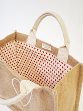 Load image into Gallery viewer, Jute Canvas Gift Bag - Love