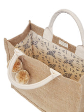 Load image into Gallery viewer, Jute Canvas Gift Bag With Pompom
