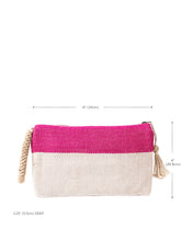 Load image into Gallery viewer, Block A Clutch / Pink-White
