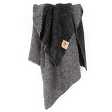 Load image into Gallery viewer, SURI Alpaca Blanket | Black + Dark Gray