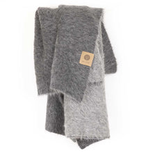 Load image into Gallery viewer, SURI Alpaca Blanket | Dark Gray + Light Gray