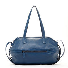 Load image into Gallery viewer, Leather Satchel Bag Blue Shoulder Purse Women's Handbag