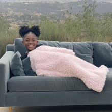 Load image into Gallery viewer, Angel Plush Blanket | LITTLE - Dusty Pink