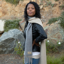 Load image into Gallery viewer, Purposeful Scarf | Oatmeal + Steel