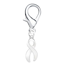 Load image into Gallery viewer, 1/2" x 3/4" Charms with White Ribbon (with clasp)