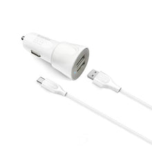 Load image into Gallery viewer, Esoulk 12W 2.4A Dual USB Travel Car Charger With 5FT Type-C Charging Cable