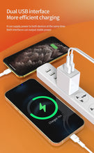 Load image into Gallery viewer, 3.4A Dual USB Travel Quick Wall Charger - Android/IOS