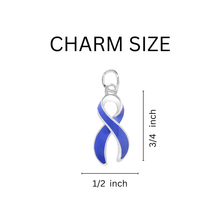 Load image into Gallery viewer, 1/2" x 3/4" Earrings with Lavender / Periwinkle Ribbon