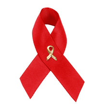 Load image into Gallery viewer, 2" x 3" Satin Pins with Red Ribbon