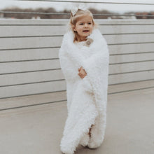 Load image into Gallery viewer, Angel Plush Blanket | LITTLE - Whisper White

