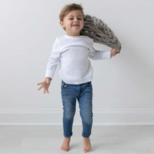 Load image into Gallery viewer, Infinite Chunky Knit Blanket | Minky | Cuddle - Mist
