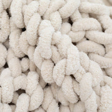 Load image into Gallery viewer, Infinite Chunky Knit Blanket | Minky | Cuddle - Sand

