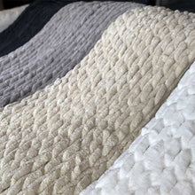 Load image into Gallery viewer, Infinite Chunky Knit Blanket | Minky | Big - Sand
