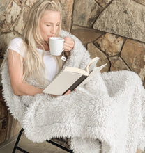 Load image into Gallery viewer, Angel Plush Blanket | BIG - Silver Cloud
