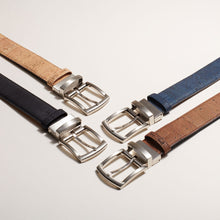 Load image into Gallery viewer, Cork Reversible Men's Belt (Brown/Navy)

