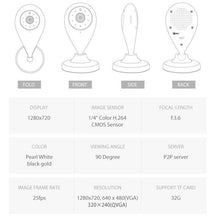 Load image into Gallery viewer, 1080P HD Wireless Mini Security WiFi Camera
