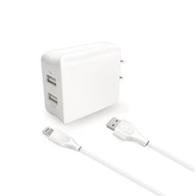 Load image into Gallery viewer, 3.4A Dual USB Travel Quick Wall Charger - Android/IOS
